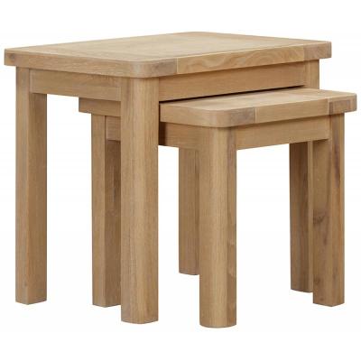Chalais Oak Nest Of 2 Tables